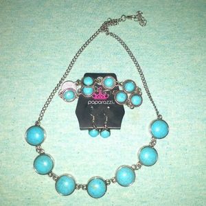 Paparazzi Turquoise Jewelry Set